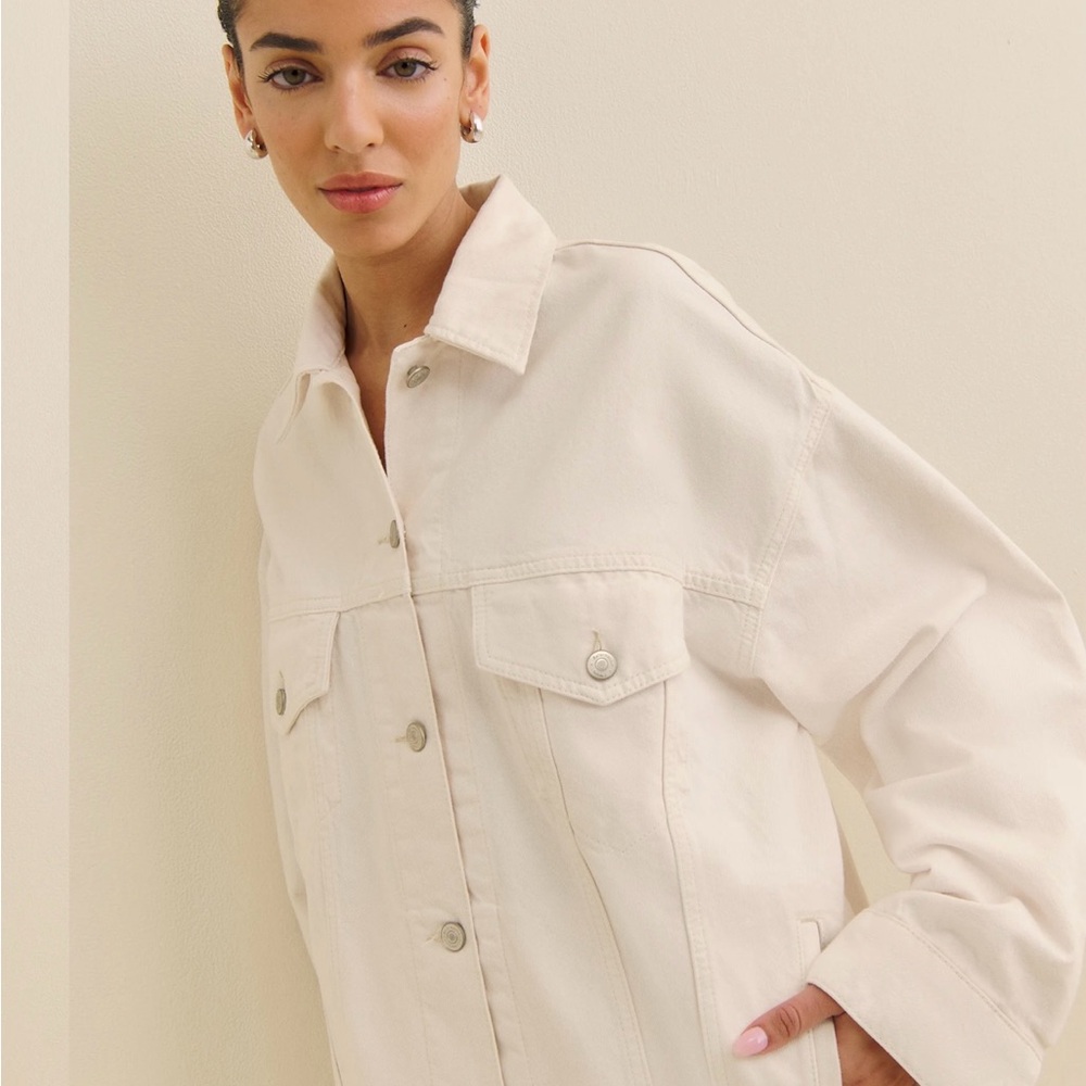 Reformation - Brooks Oversized Denim Jacket- size Small